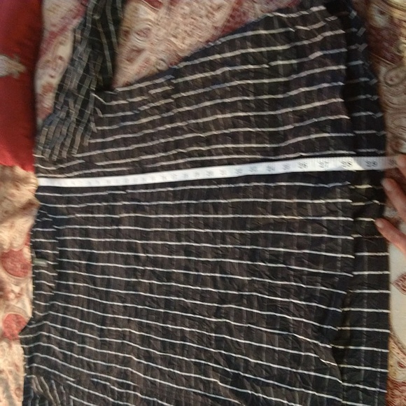 Size L check black an white loose fitting blouse - Picture 9 of 12